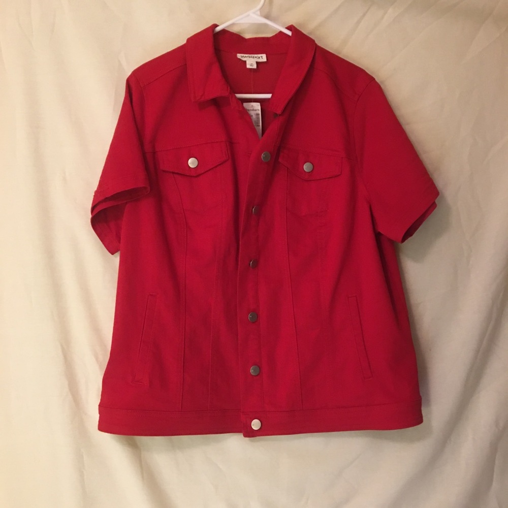 Westport top, red NWT